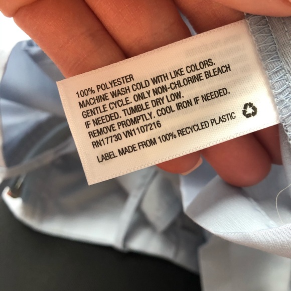 A New Day Sheer Blue Zip Up Jacket NWT M - Picture 7 of 7